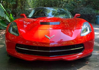 Corvette after turtle wax sealant application.